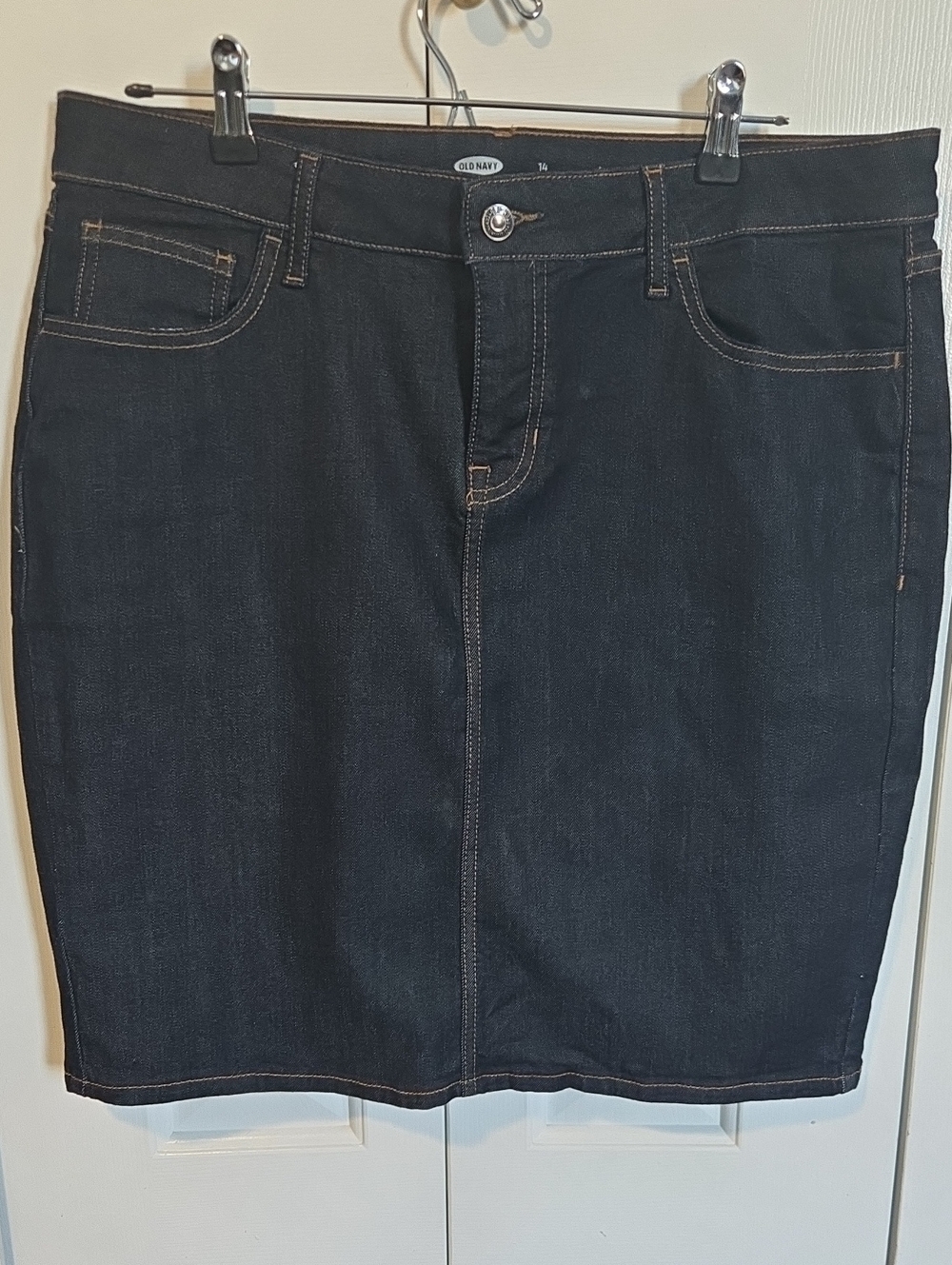 Old Navy Dark Indigo Denim Pencil Skirt